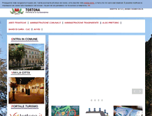 Tablet Screenshot of comune.tortona.al.it